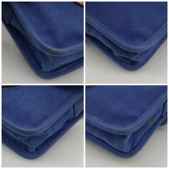 PRADA Shoulder Bag Canvas Blue Auth 111326 - Picture 16 of 16